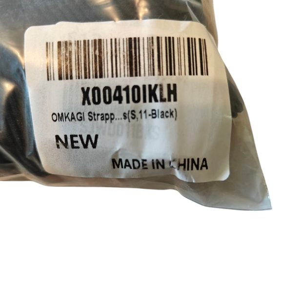 OMKAGI NWT Strappy Backless One Piece Bodycon Romper in Black Size Small - Picture 9 of 14